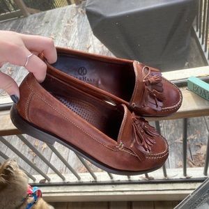 Men’s Cole Haan Brown Leather Tassel Dress Shoes 1